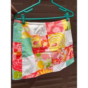 Lilly Pulitzer reversible wrap skirt 2 in 1 size 6